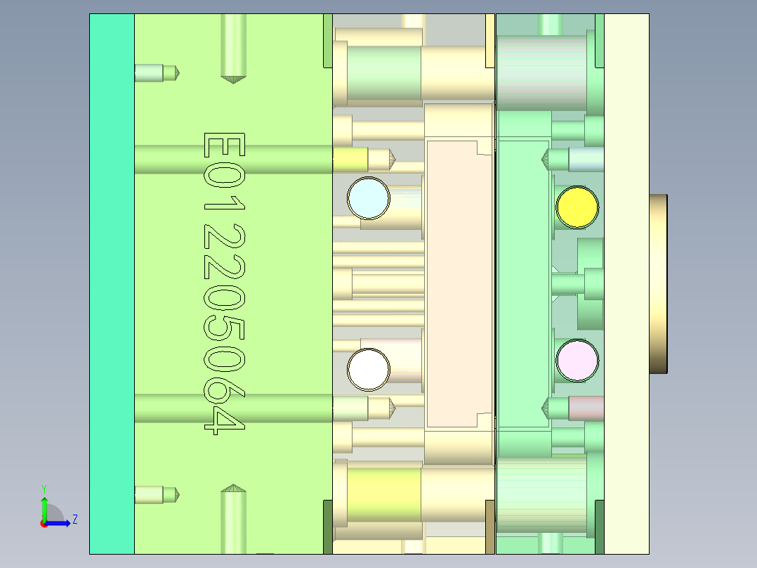 上盖装饰圈左视图
