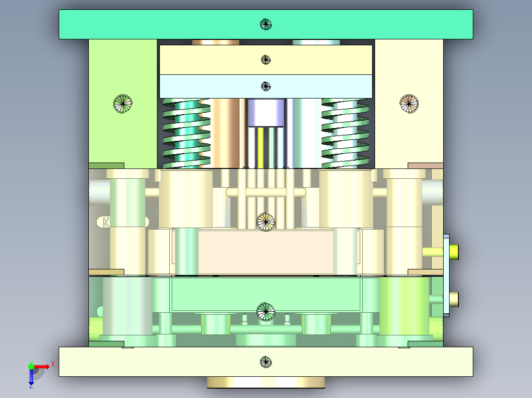 上盖装饰圈俯视图