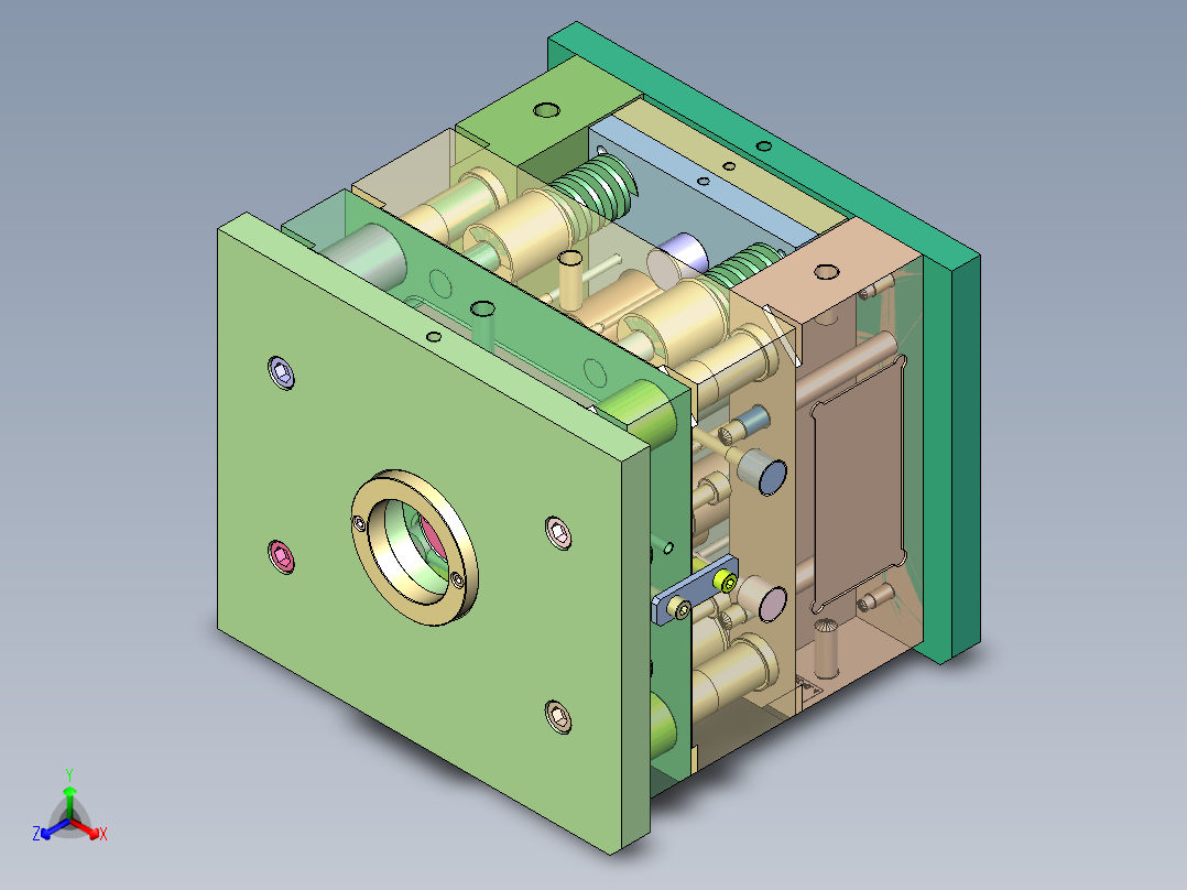 上盖装饰圈正等轴测图