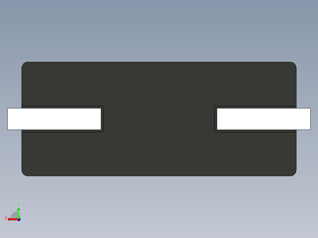 贴片石英晶体HC-49后视图