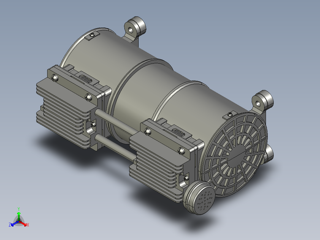 牙科压缩机--stp正等轴测图