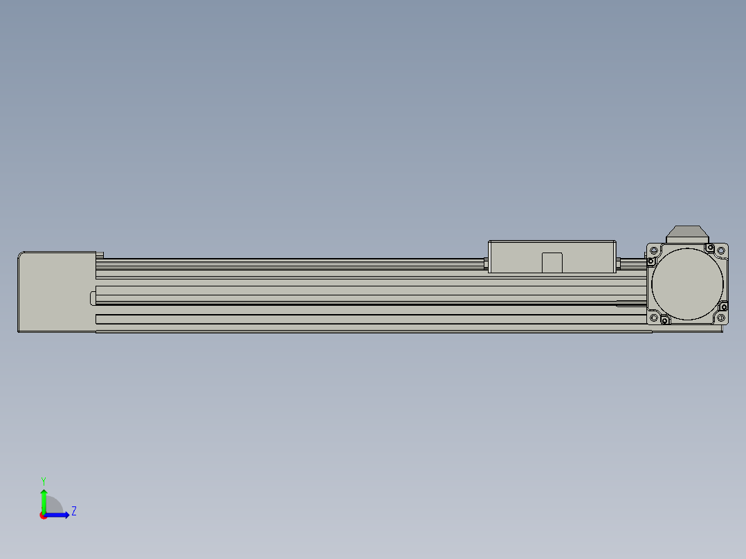 威洛博直线电机模组EB4-L80-S250-R-57-MS3左视图