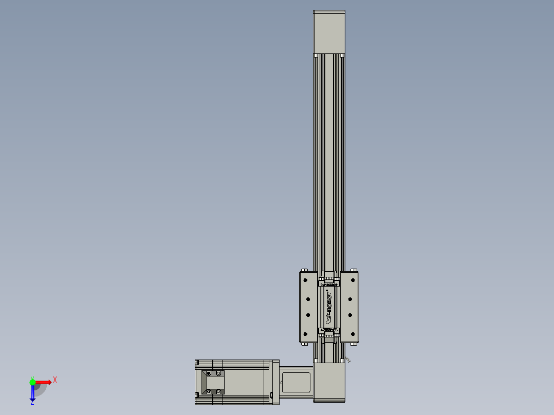 威洛博直线电机模组EB4-L80-S250-R-57-MS3俯视图
