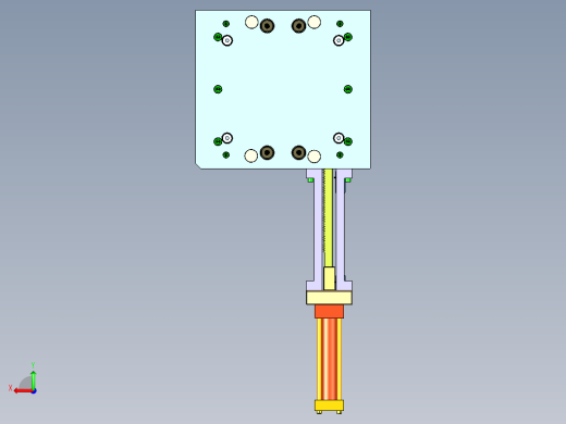 拖把手柄-退螺丝(牙芯带冷却)后视缩略图