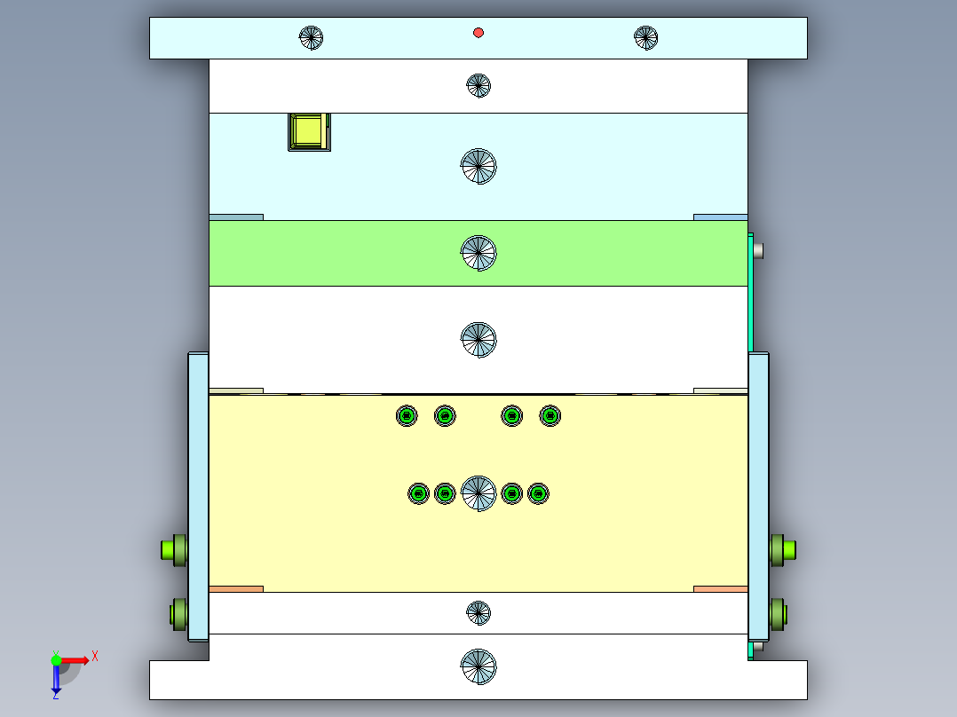 拖把手柄-退螺丝(牙芯带冷却)俯视图