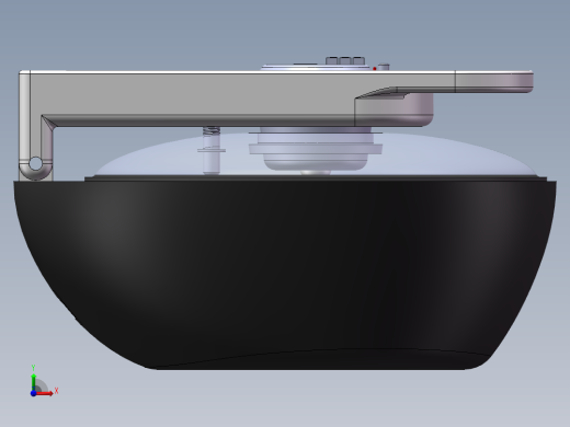 自动炒菜锅三维模型前视缩略图