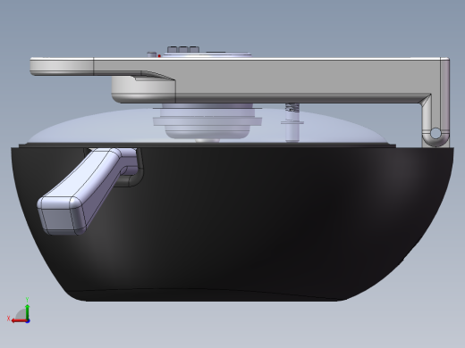 自动炒菜锅三维模型后视缩略图
