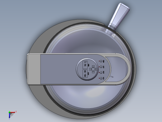 自动炒菜锅三维模型俯视缩略图