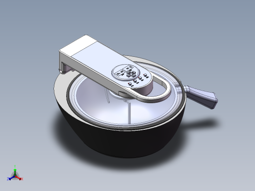 自动炒菜锅三维模型正等轴测缩略图