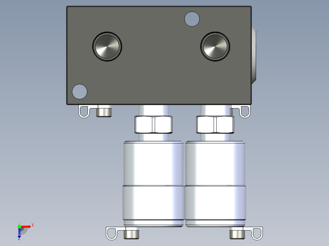 KOSMEKBEQ02□0-0多系列多零件图纸模型多系列多零件图纸模型俯视图