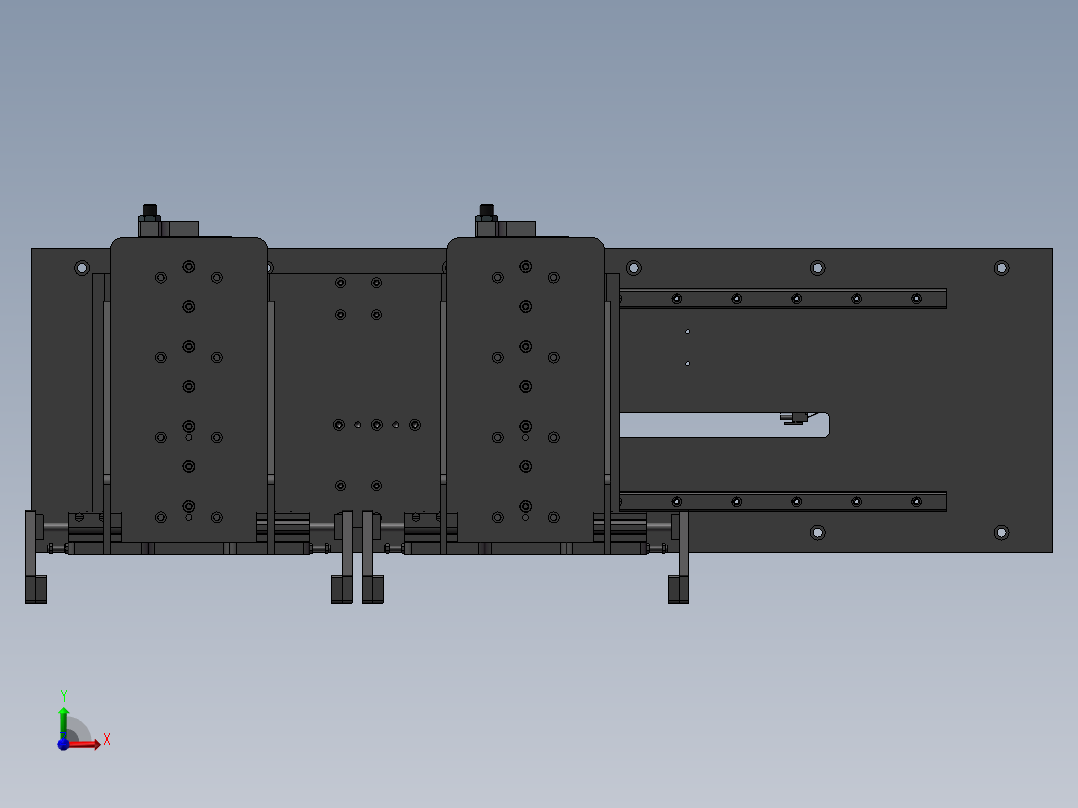 伺服气动挖掘机前视图
