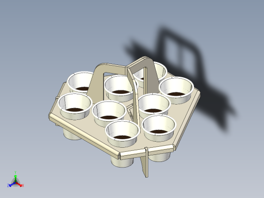 纸板架正等轴测缩略图