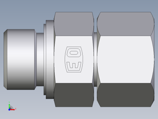 卡套式工业通用硬管接头EO_Swivel_connector_EGE14SMEDCF前视缩略图