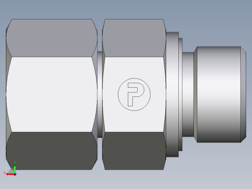 卡套式工业通用硬管接头EO_Swivel_connector_EGE14SMEDCF后视缩略图