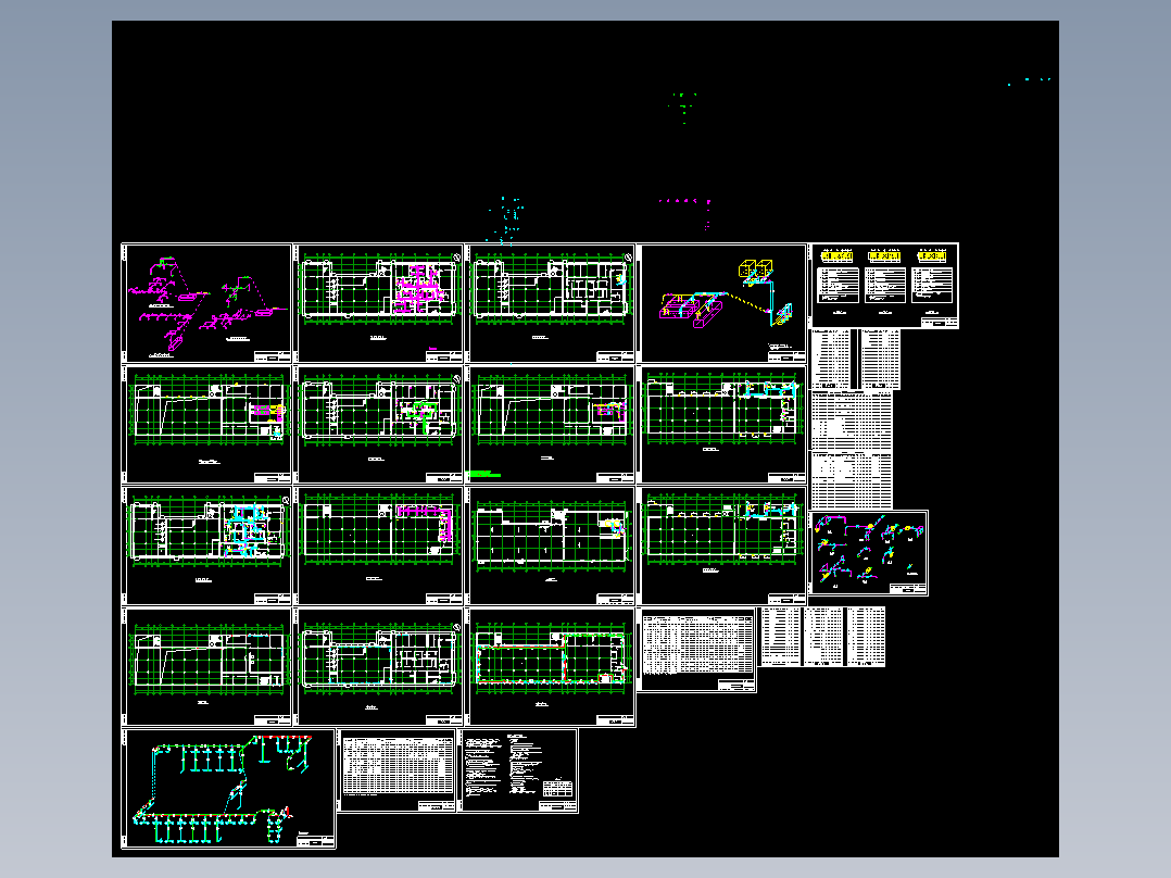 原料车间全套暖通空调图