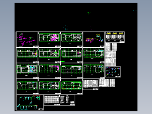 原料车间全套暖通空调图