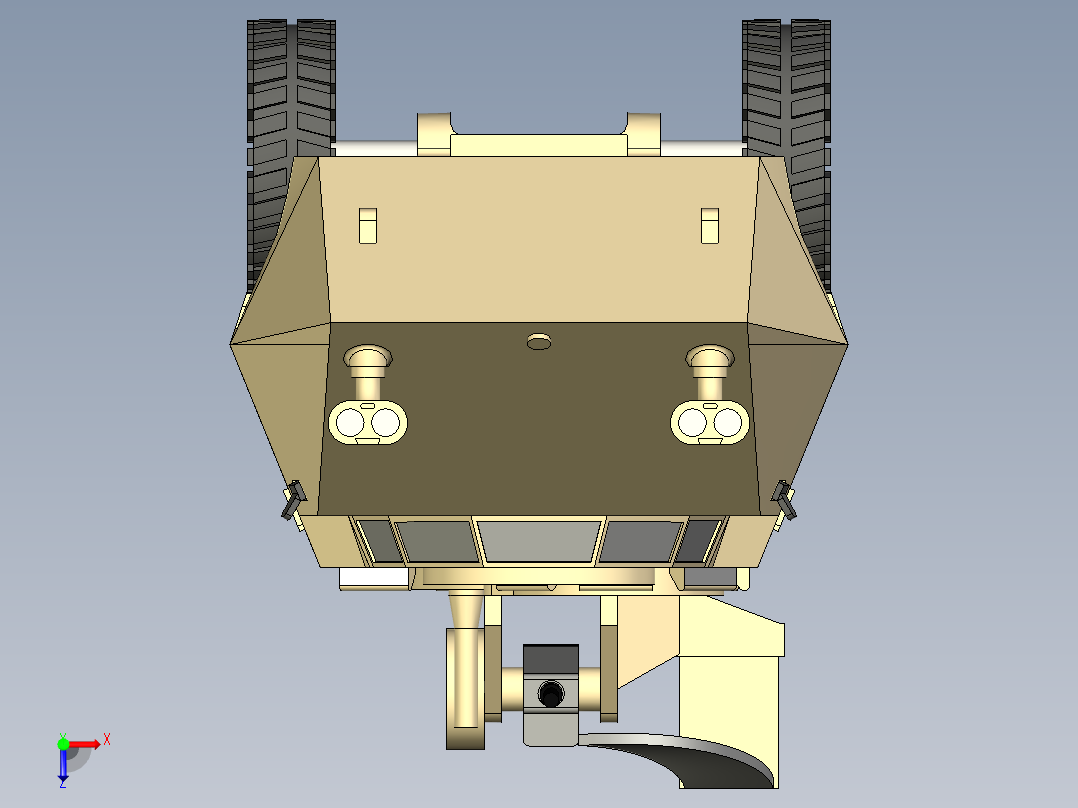 R3 T20 FA-HS轮式装Jia车外形简易俯视图