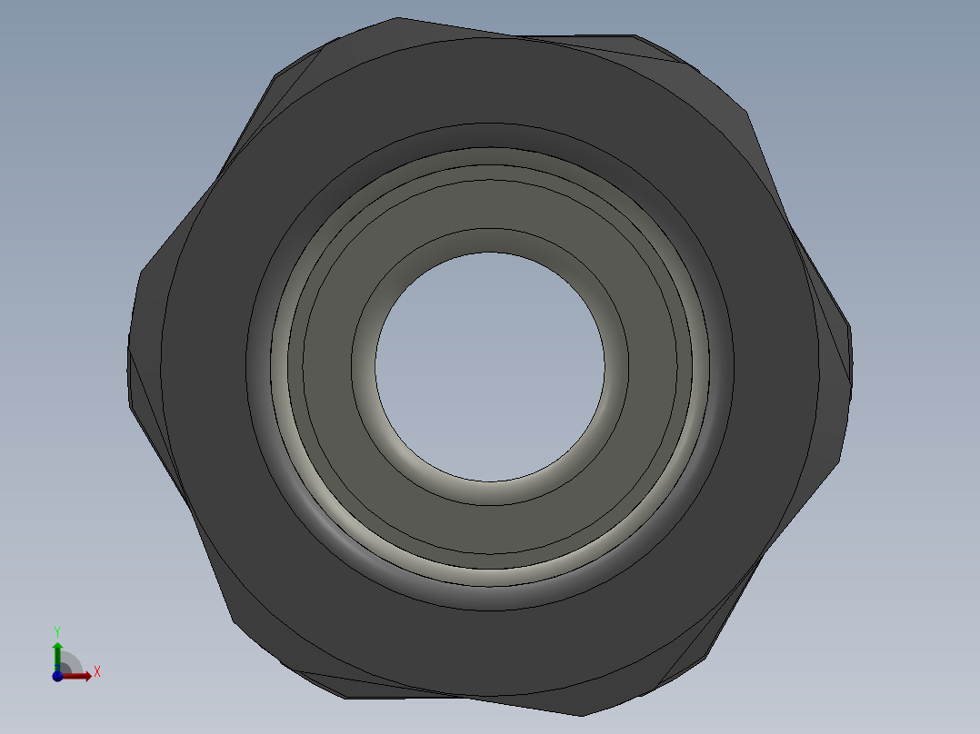 电缆压盖PG36前视图