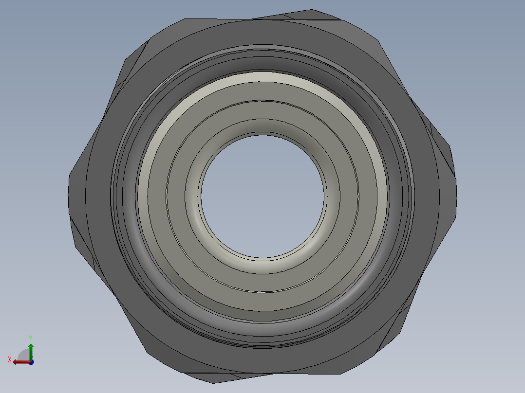 电缆压盖PG36后视图