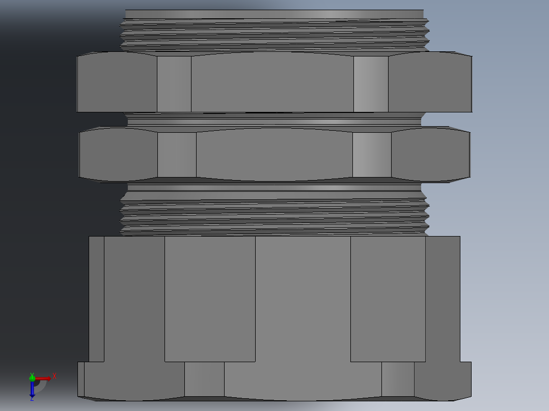 电缆压盖PG36俯视图