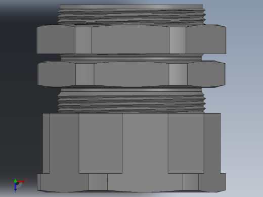 电缆压盖PG36俯视缩略图