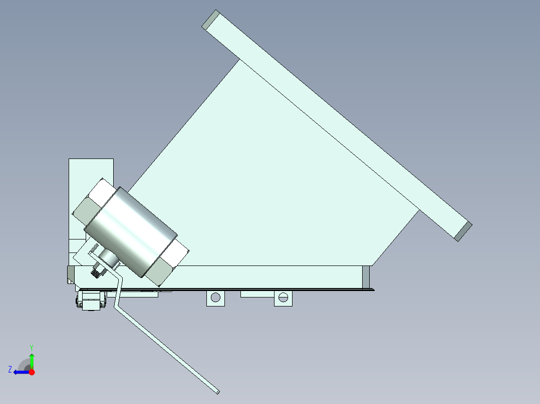 C15C笔记本CNC工装夹具三维模型-CNC1右视图