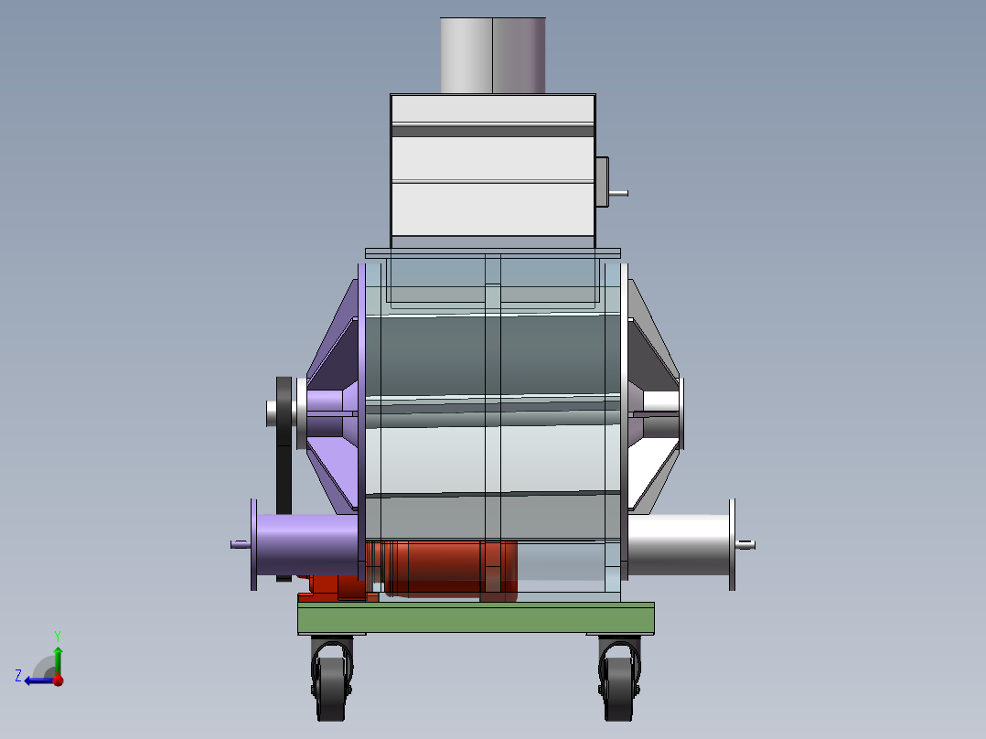 移动式旋转阀sw18右视图