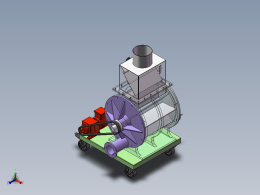移动式旋转阀sw18正等轴测缩略图