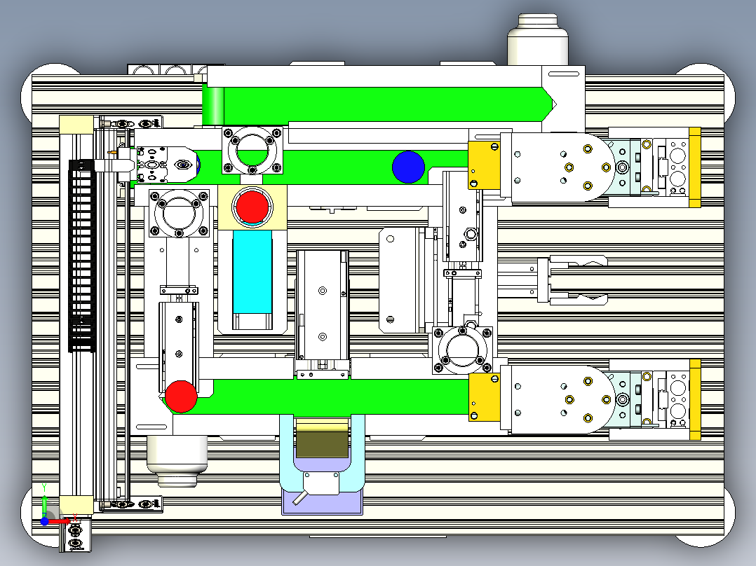电气机构实训平台step前视图
