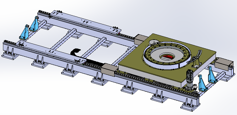 地轨活动小车sw18