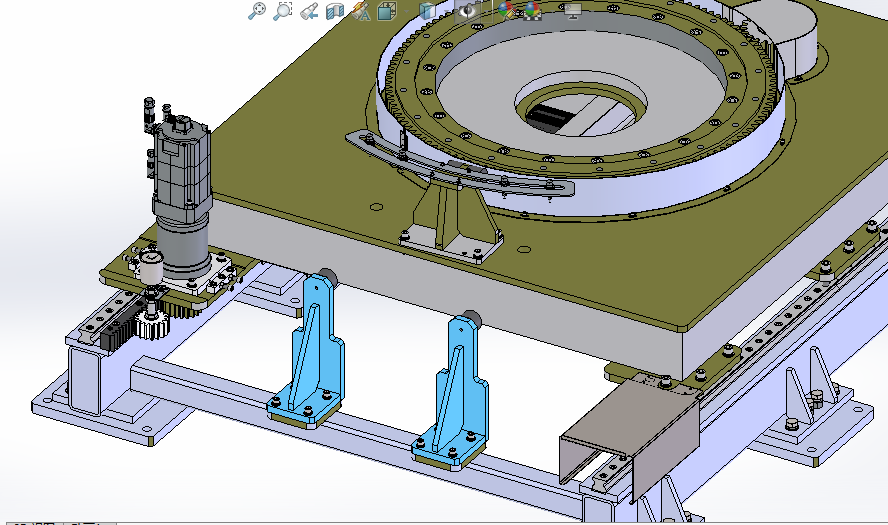 地轨活动小车sw18