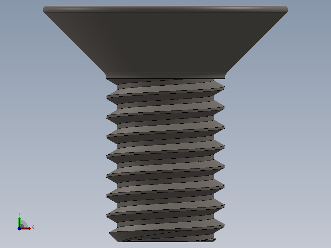 Screw_ISO_10642_M3x6_A2.SLDPRT前视图