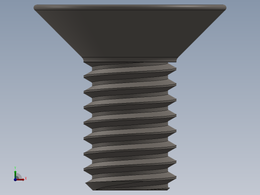 Screw_ISO_10642_M3x6_A2.SLDPRT前视缩略图