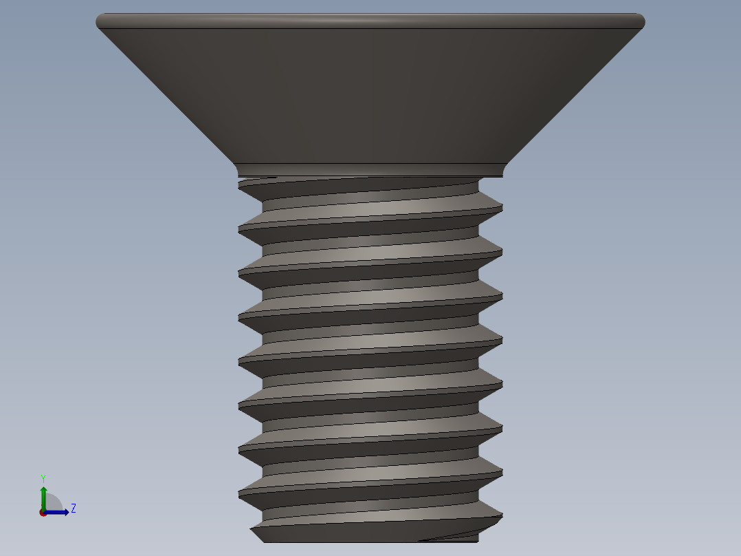 Screw_ISO_10642_M3x6_A2.SLDPRT左视图