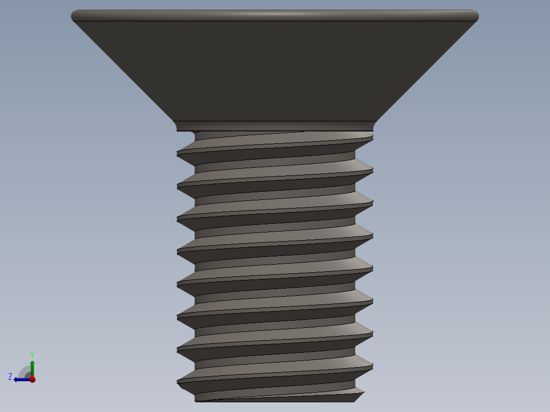 Screw_ISO_10642_M3x6_A2.SLDPRT右视图