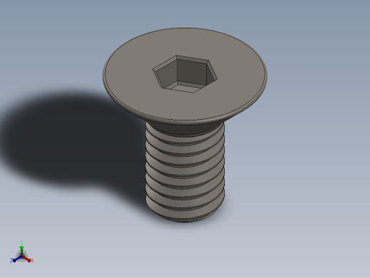 Screw_ISO_10642_M3x6_A2.SLDPRT正等轴测缩略图