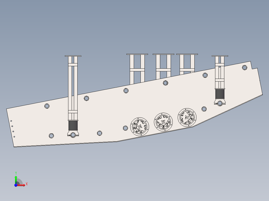 振动给料机SW三维图加动画solidworks2018前视图
