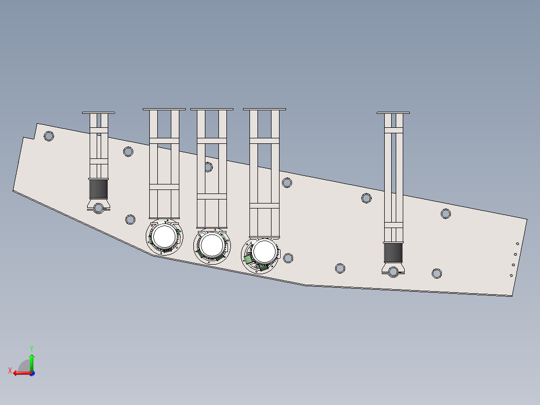 振动给料机SW三维图加动画solidworks2018后视图