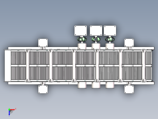 振动给料机SW三维图加动画solidworks2018俯视缩略图