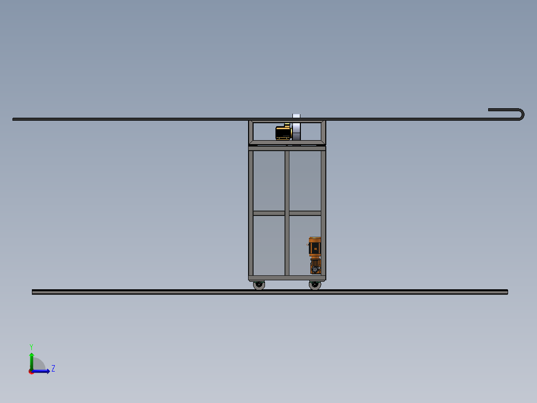 龙门洗车机左视图