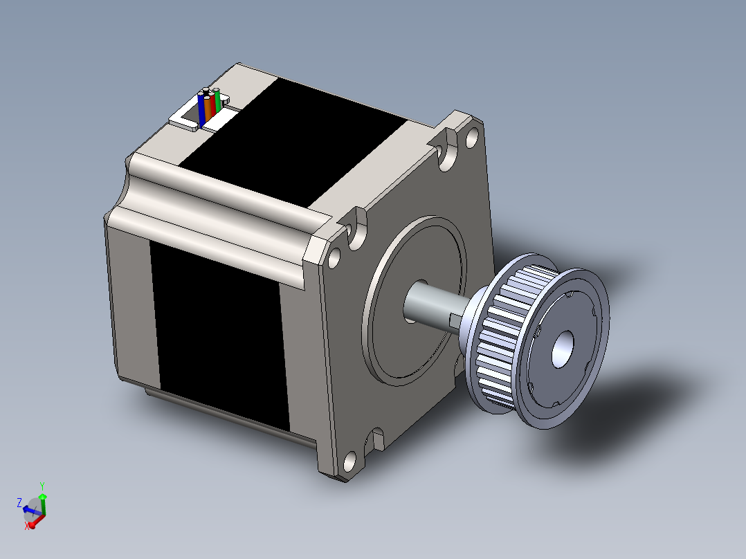 步进电机驱动轮