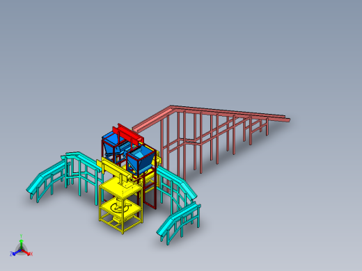 核桃自动筛皮生产线设计右视缩略图