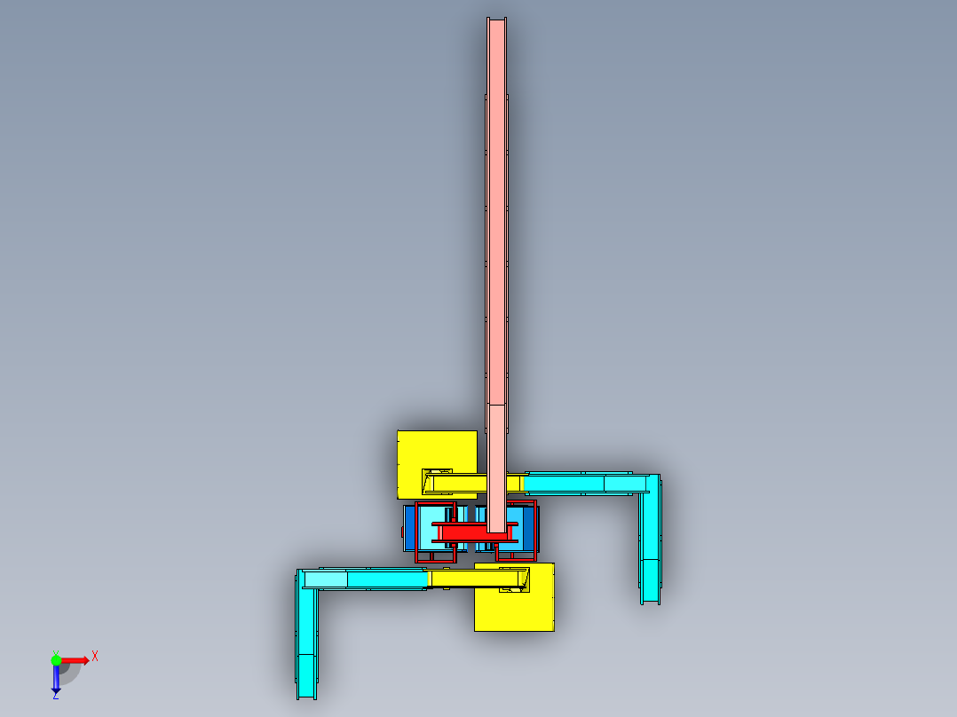 核桃自动筛皮生产线设计正等轴测图