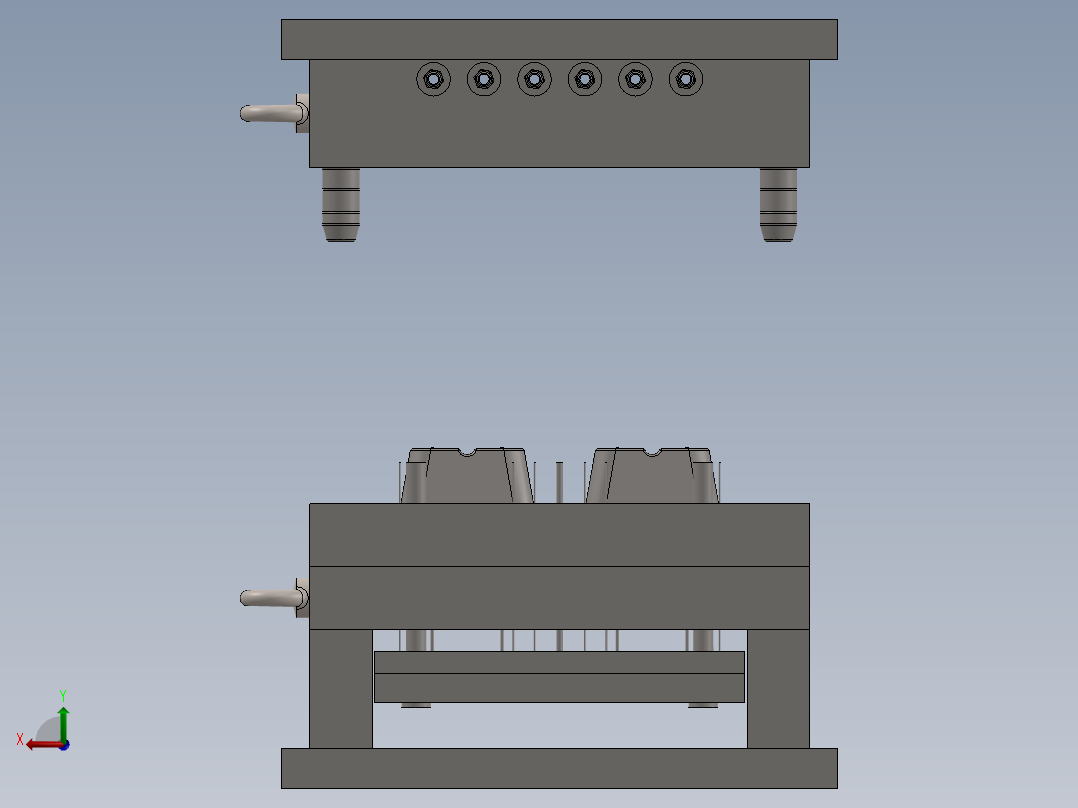 注塑模具、模具(128)后视图