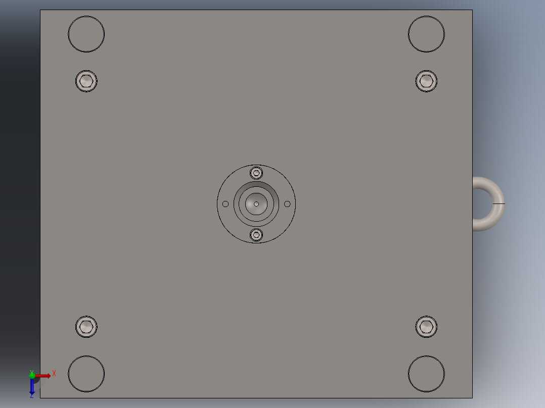 注塑模具、模具(128)俯视图