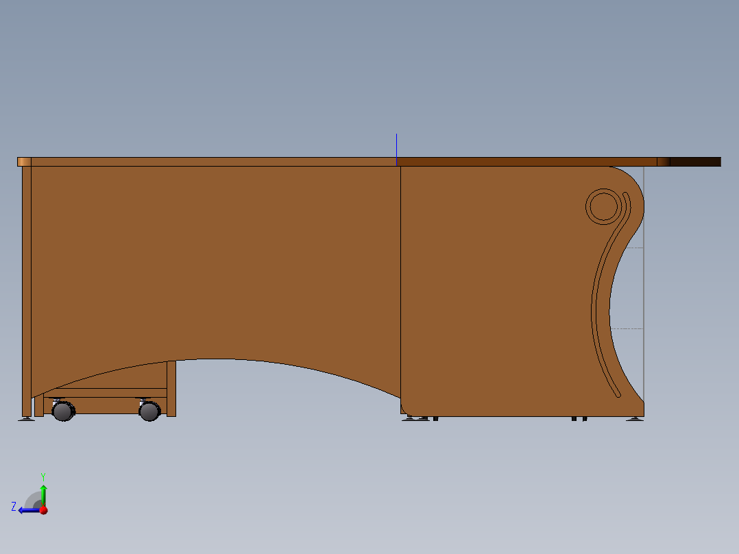 电脑桌(26)右视图