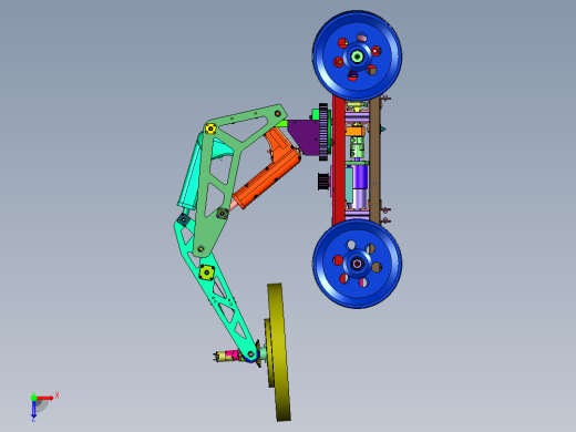 钢轨智能打磨小车俯视缩略图