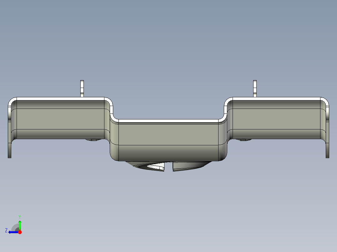 冰箱用压缩机底座右视图