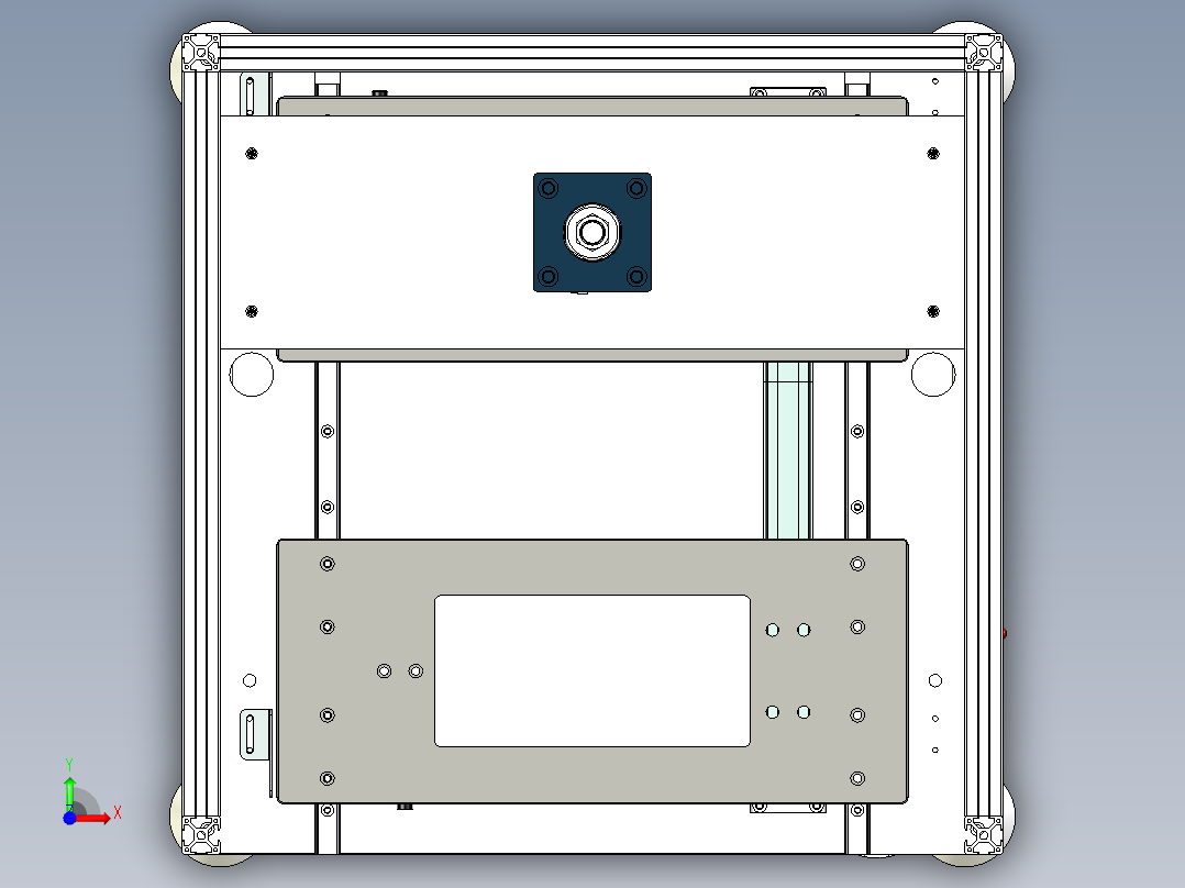 冲切机-冲切治具前视图