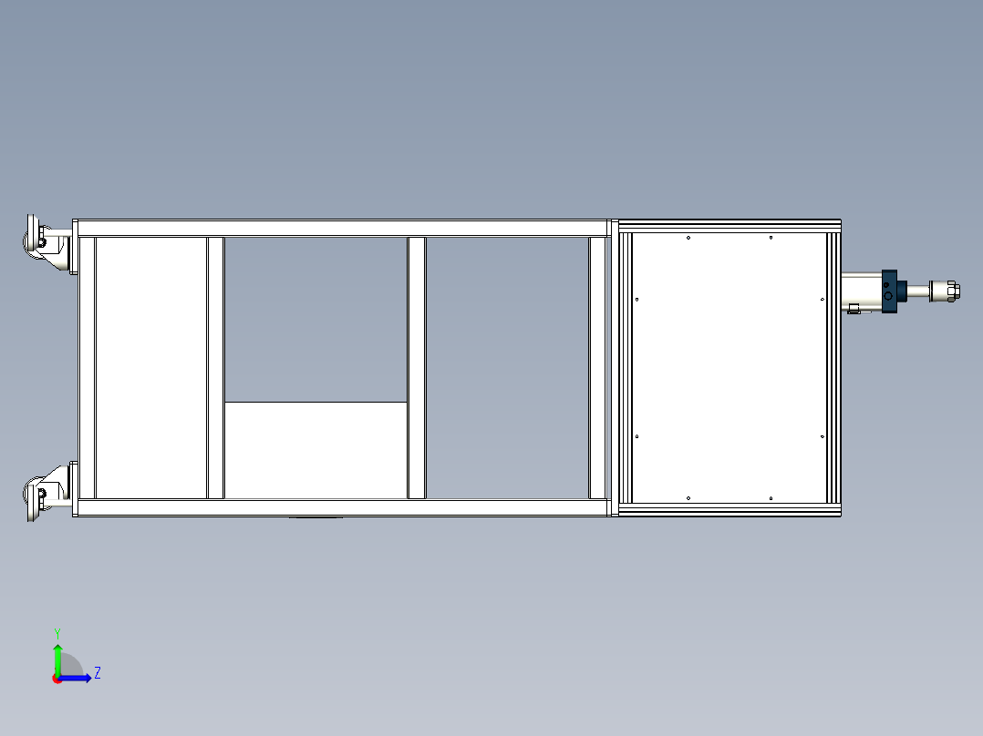 冲切机-冲切治具左视图